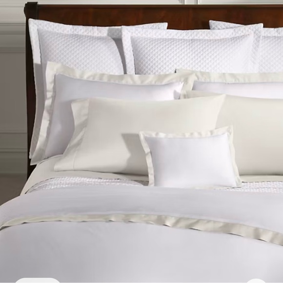 Ralph Lauren 100% Organic Cotton Sateen King Duvet Cover Parchment
